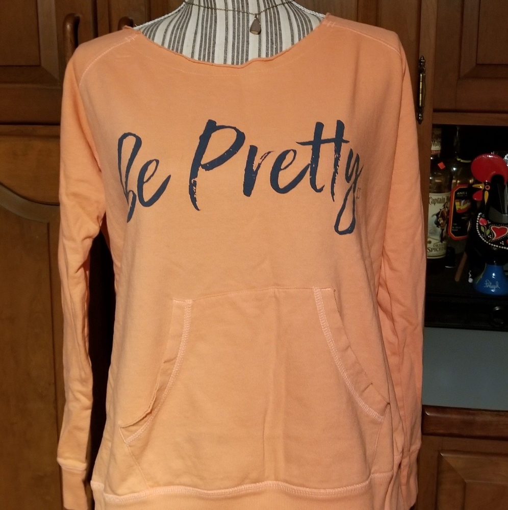 Off shoulder sweatshirt